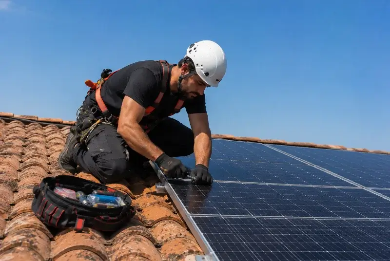 Maintenance et monitoring de panneaux solaires à Chazé-sur-Argos